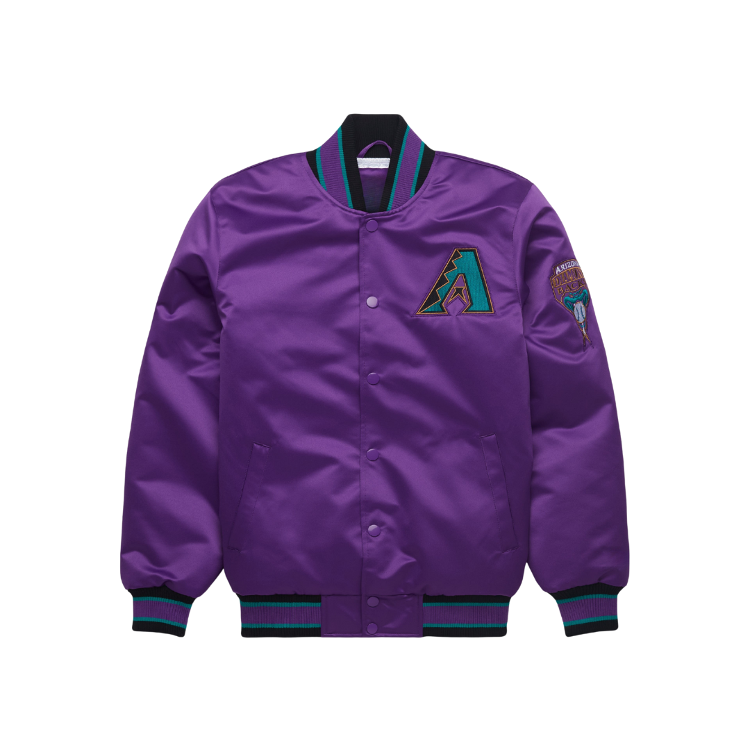 Arizona Diamondbacks MLB Satin Varsity Jacket | JacketnJoint