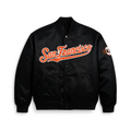 San Francisco Giants Black Satin Varsity Jacket, JacketnJoint