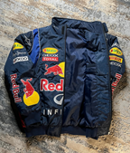 Vintage Motorsport Racing Bomber Jacket – Red Bull Inspired