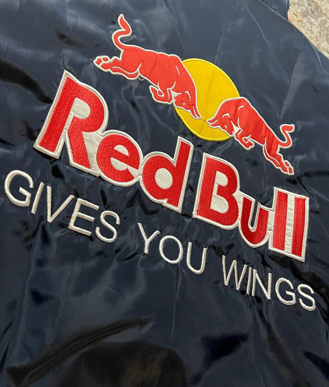 Vintage Motorsport Racing Bomber Jacket – Red Bull Inspired