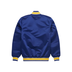 Seattle Mariners Navy Satin Bomber Jacket Back View, JacketnJoint