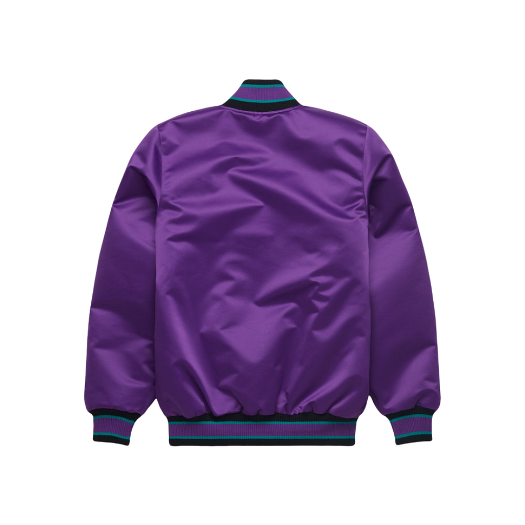 Arizona Diamondbacks satin varsity bomber jacket back view, Jacketnoint
