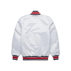 Washington Nationals white varsity satin jacket for men and women – classic MLB apparel, JacketnJoint