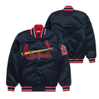 Official MLB Cardinals satin jacket with embroidered logo, JacketnJoint