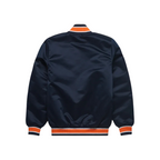 Official MLB Detroit Tigers satin jacket back view, JacketnJoint
