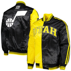 Utah Jazz NBA fan satin jacket with retro design, JacketnJoint