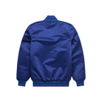 Toronto Blue Jays royal satin MLB jacket back view, JacketnJoint