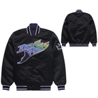 Tampa Bay Devil Rays Black Satin Bomber Jacket, JacketnJoint