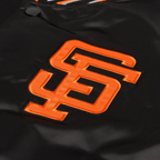 Giants retro bomber baseball jacket premium satin with embroidered logo, JacketnJoint