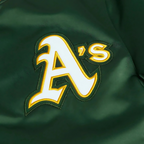 Official MLB Oakland Athletics satin jacket with team logo, JacketnJoint