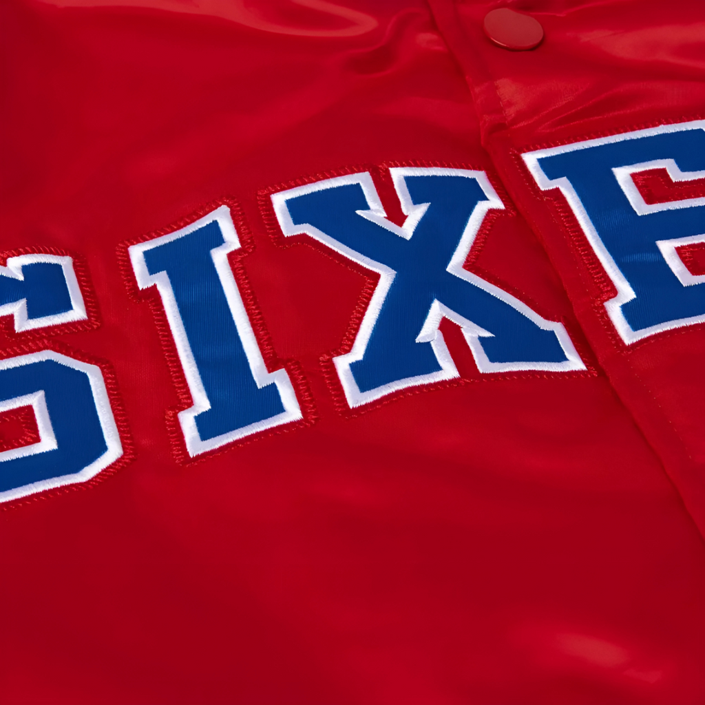 Official NBA Philadelphia 76ers varsity jacket with embroidered logo, JacketnJoint