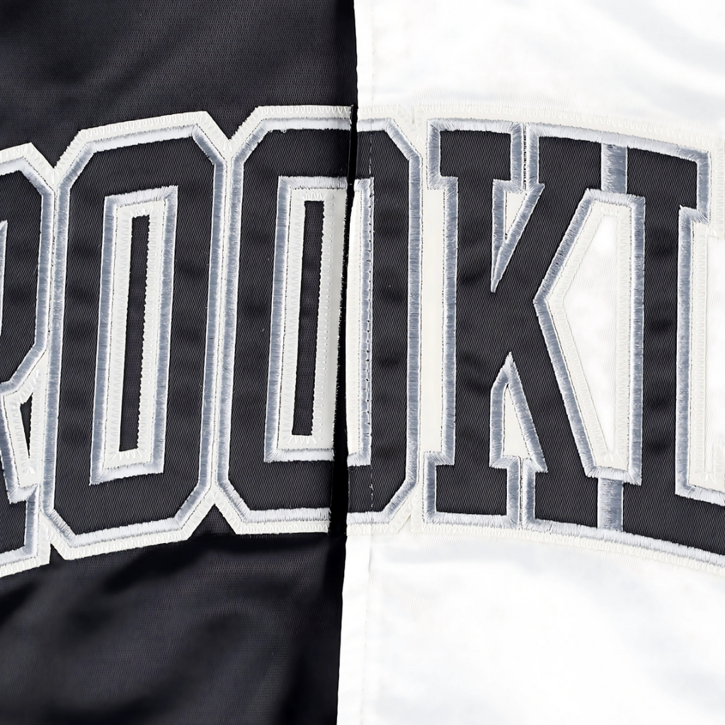 NBA Brooklyn Nets satin jacket black nights edition, JacketnJoint