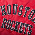 NBA Houston Rockets retro heritage satin jacket front view, JacketnJoint