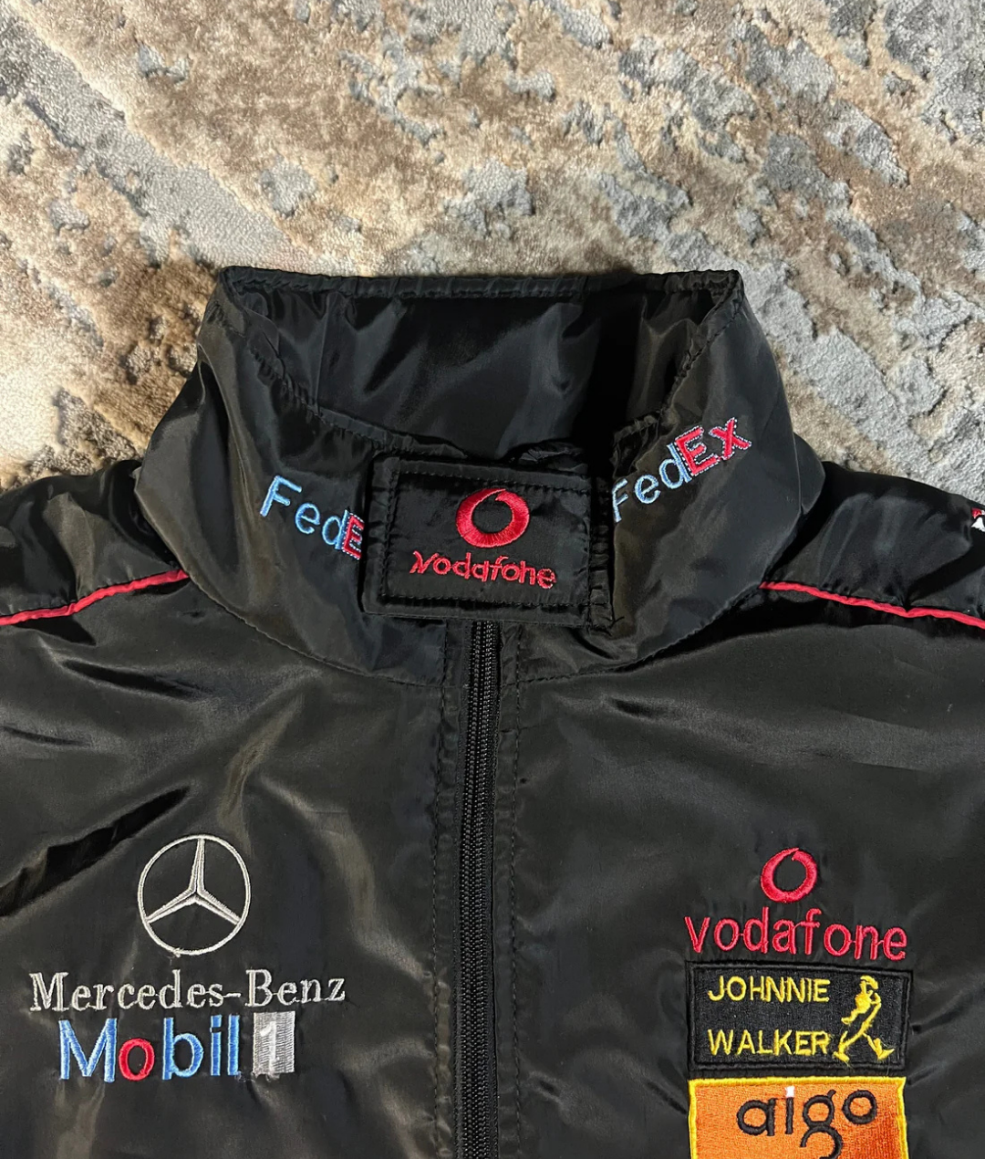 McLaren Mercedes Inspired Vintage Racing Jacket