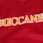 Official Buccaneers NFL Bomber Jacket in Red Satin embroidered logo, JacketnJoint