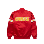 Official Chiefs red satin legacy jacket with team logo, JacketnJoint
