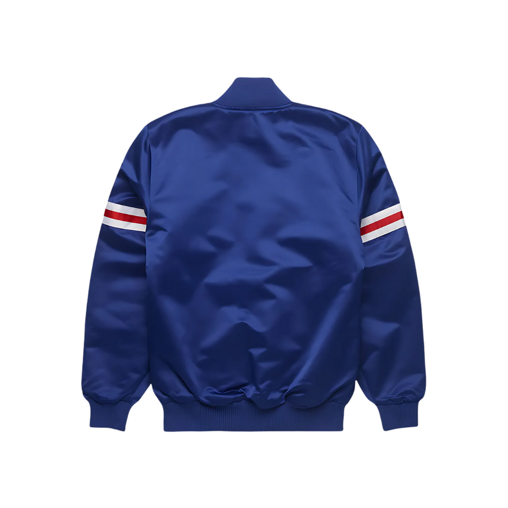 Official Giants Heritage Satin Bomber Jacket backview, JacketnJoint