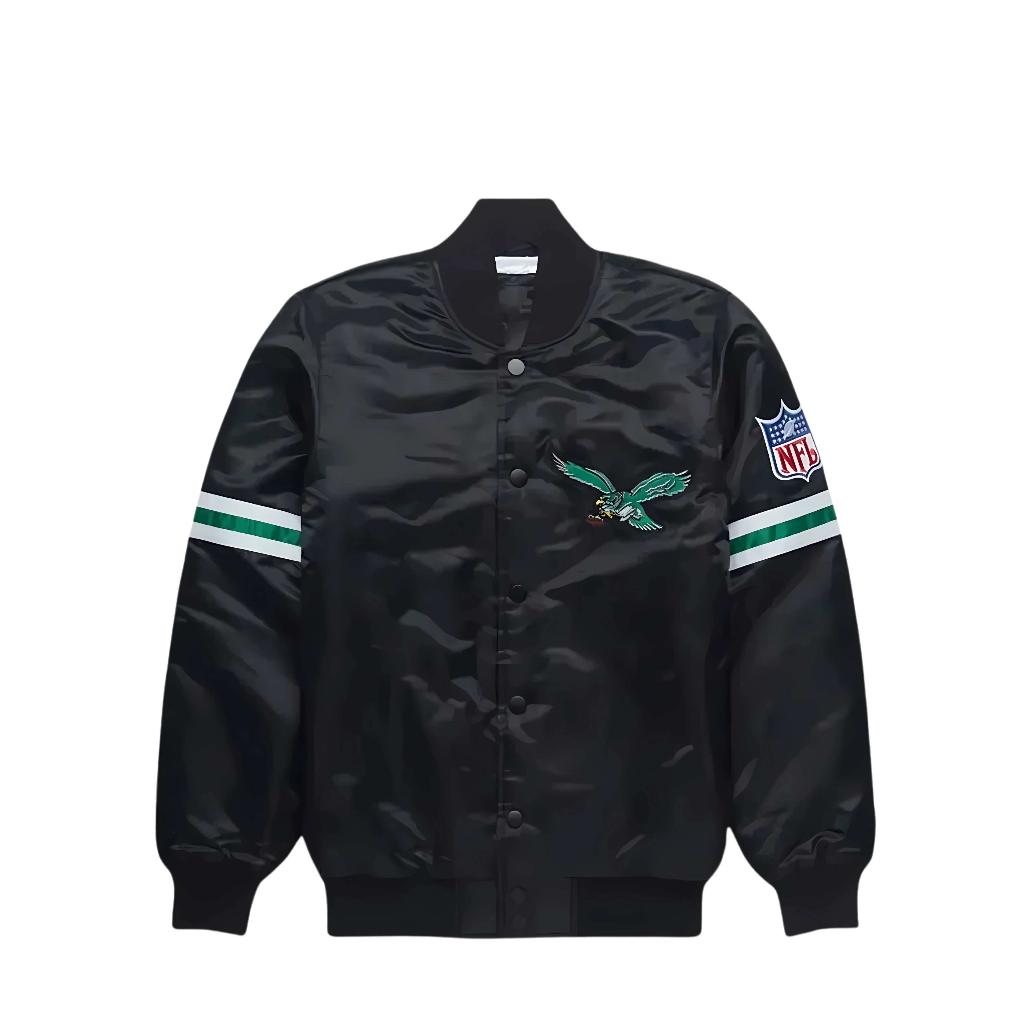 Midnight Eagles satin jacket for football fans, JacketnJoint