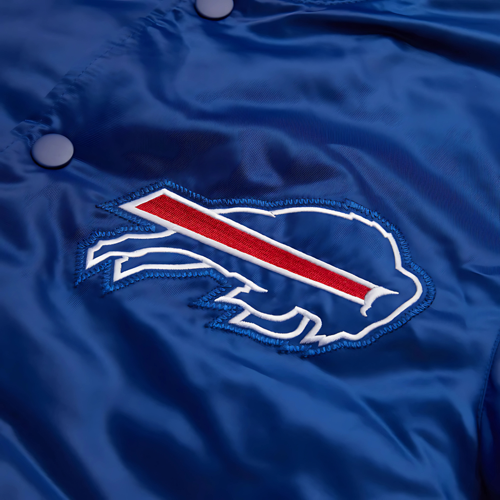 NFL Buffalo Bills retro-inspired varsity outerwear with embroidered logo, JacketnJoint