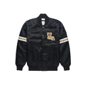 New Orleans Saints gold satin legacy NFL jacket front view, JacketnJoint