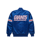 New York Giants Premium Satin Game Day Jacket back view, JacketnJoint