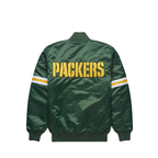 Premium Green Bay Packers varsity jacket for football fans back view, JacketnJoint