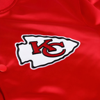 Red satin Kansas City Chiefs NFL apparel for fans, JacketnJoint