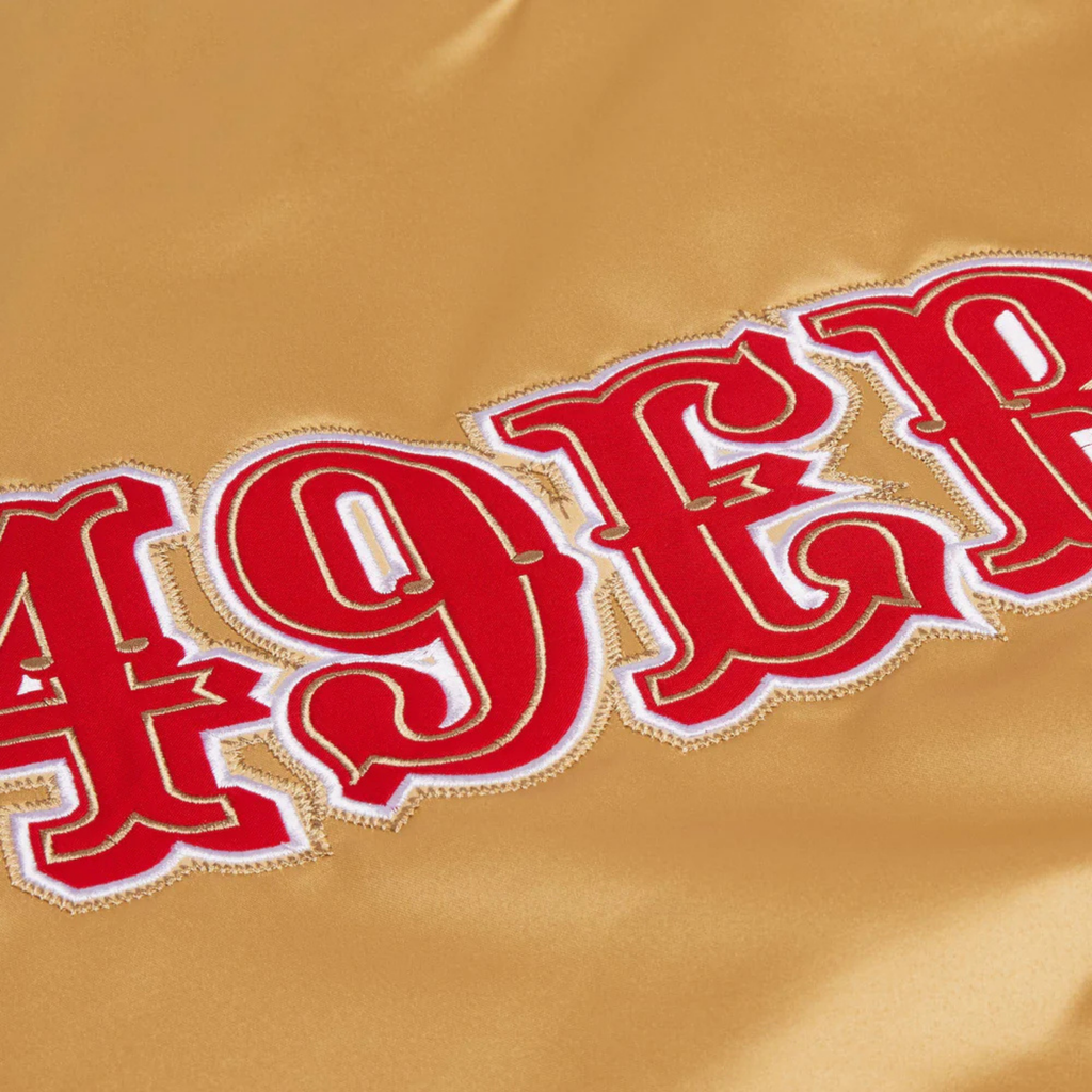Scarlet satin NFL jacket San Francisco 49ers, JacketnJoint