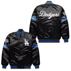 Premium satin LA Dodgers blue baseball jacket for fans, JacketnJoint