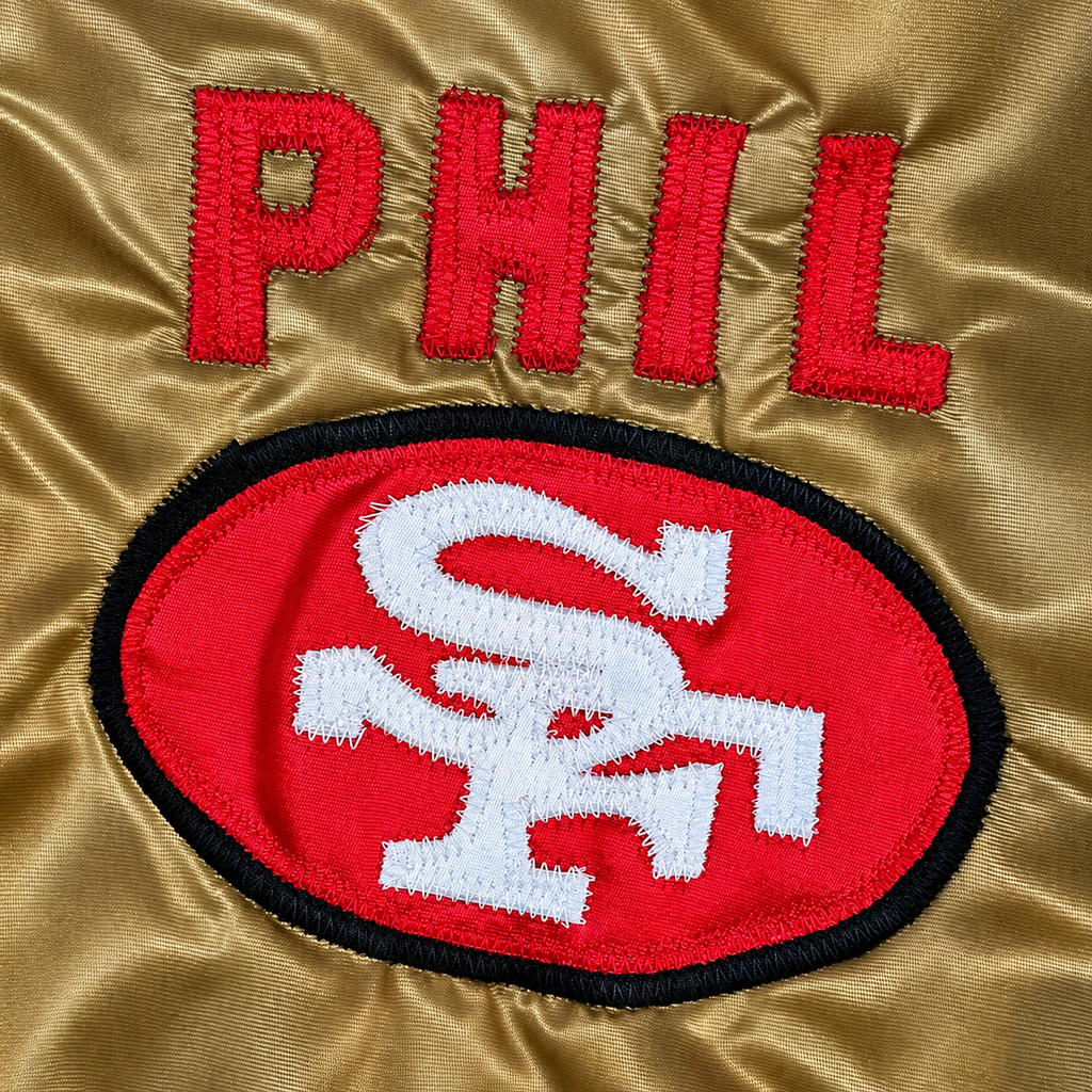 San Francisco 49ers 90's Scarlet Satin Jacket