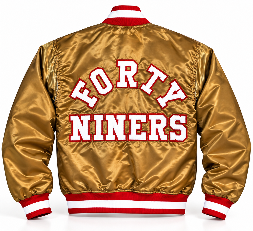 San Francisco 49ers 90's Scarlet Satin Jacket